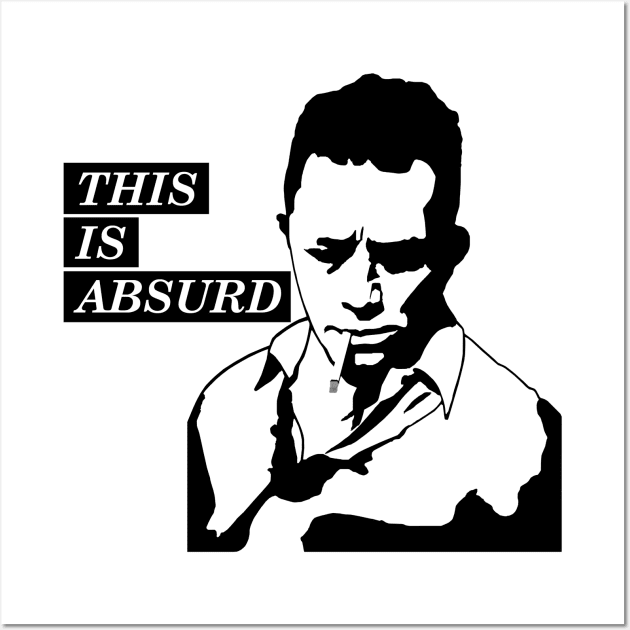 Albert Camus Absurd Wall Art by theladylabyrinthe